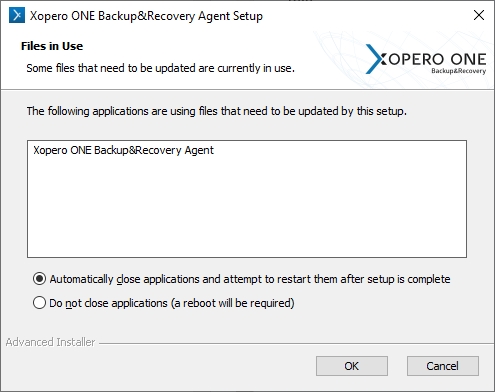 Xopero ONE Agent installation wizard