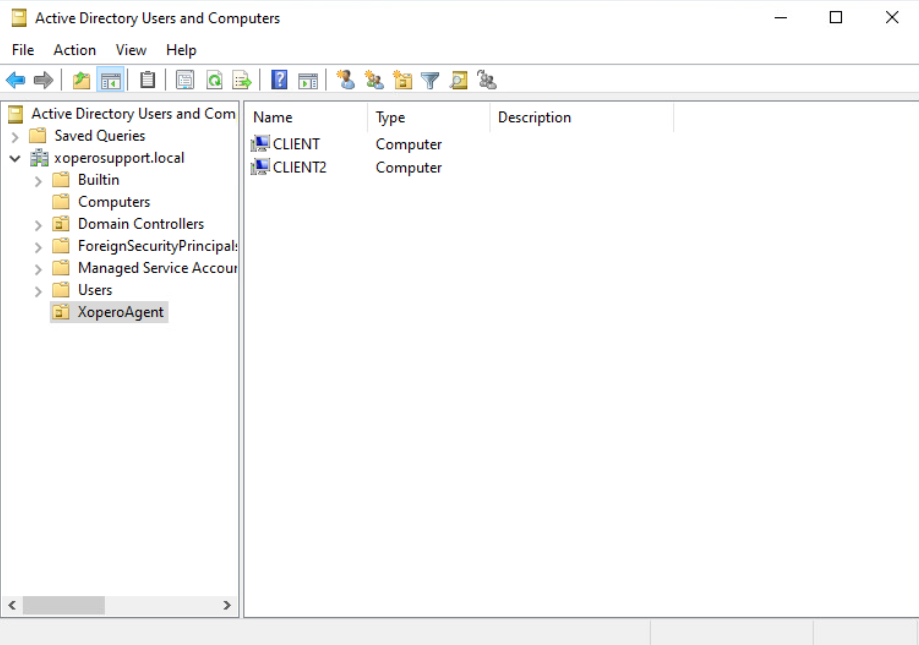 transfering the computers to the organization unit