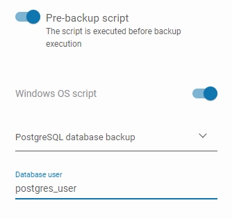 Setting a data base's user name