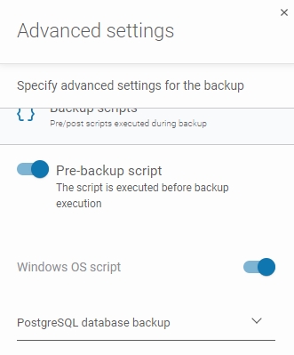 Choosing the script type