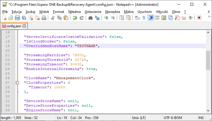 notepad json configuration4