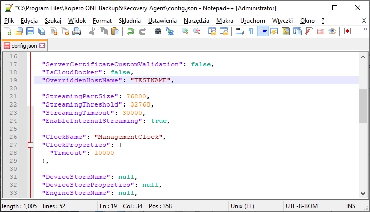 notepad json configuration4