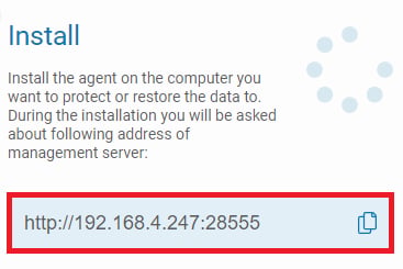 Service's IP address and port