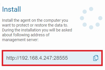 Service's IP address and port