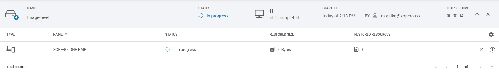 BMR Recovery details