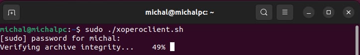 Running the installer