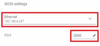 Setting the interface