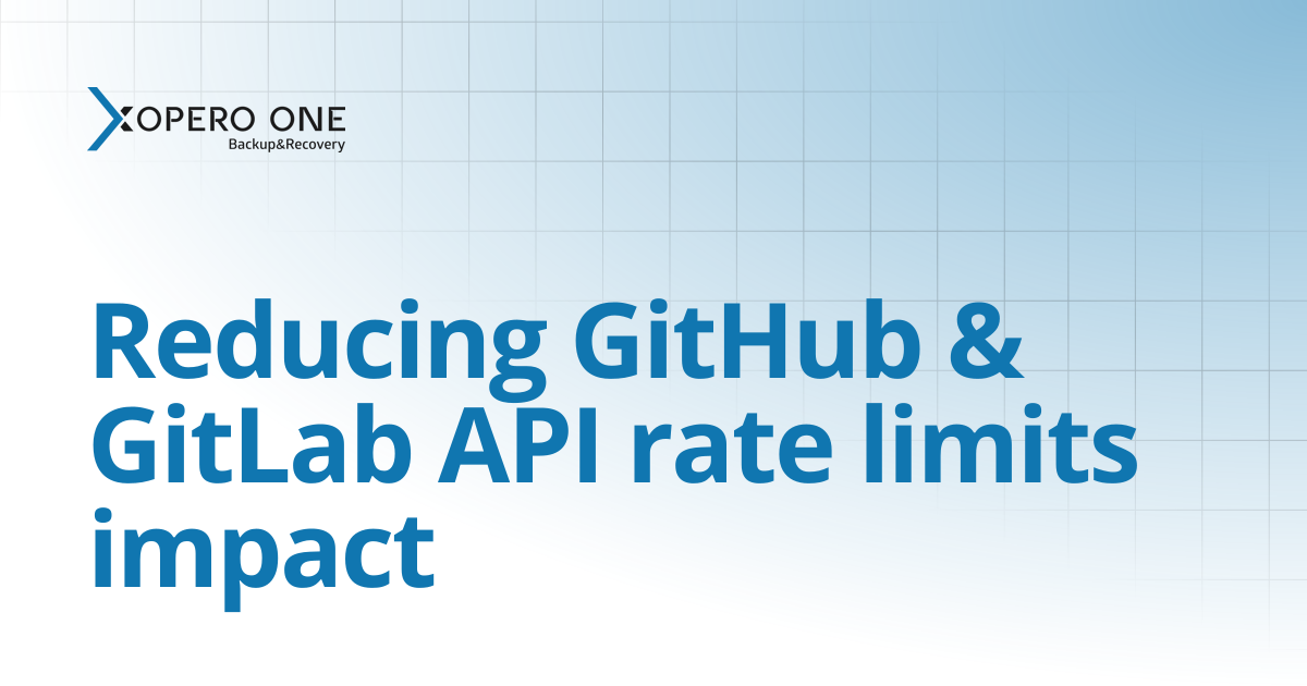 Reducing GitHub & GitLab API rate limits impact | Xopero ONE Knowledge Base